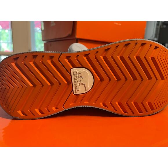 NEW SOREL Out N About IV Splashy Size 10 Women's Arctic Sea/ Orange - Picture 9 of 9